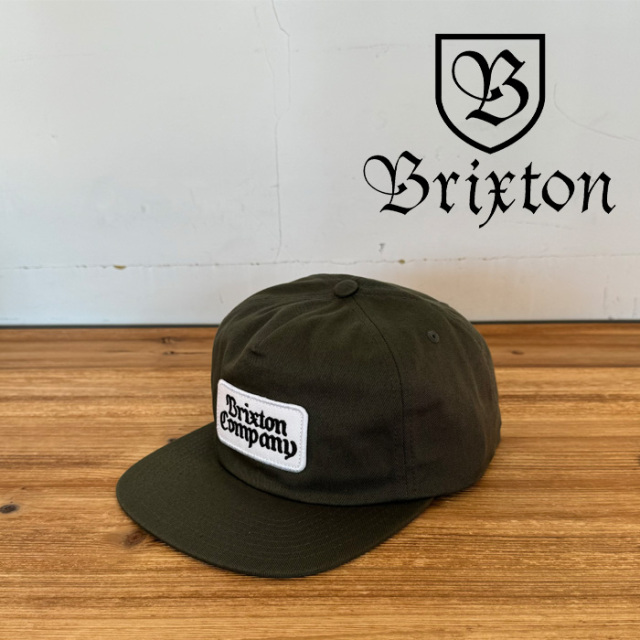 BRIXTON(ブリクストン)　NORVELL MP SNAPBACK CAP (DARK OLIVE)　【キャップ 帽子】【ブリクストン キャップ】【人気 シンプル】