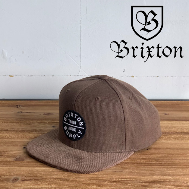 BRIXTON(ブリクストン)　OATH III SNAPBACK CAP (DARK EARTH/DARK EARTH)　【スナップバックキャップ 帽子】【ブリクストン キャップ