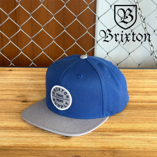 BRIXTON(ブリクストン)　OATH III SNAPBACK (BLUE/LT GREY)　【キャップ 帽子 ブリクストン キャップ】【人気 シンプル】