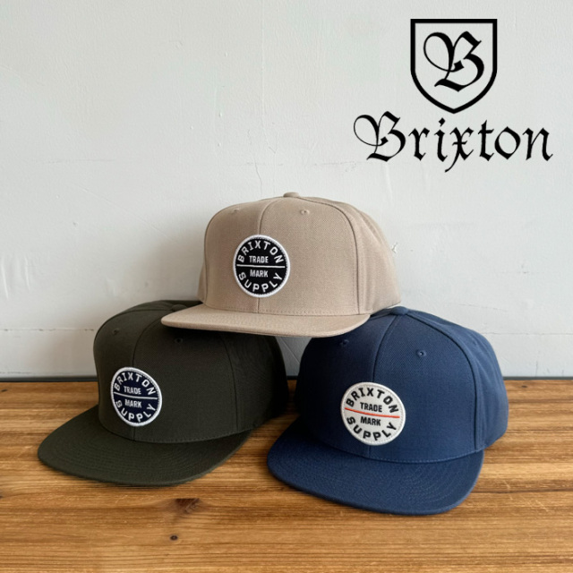 BRIXTON(ブリクストン)　OATH III SNAPBACK CAP (MOSS/WASHED NAVY)(FLINT STONE BLUE/WHITE)(SAND)　【スナップバックキャップ 帽子