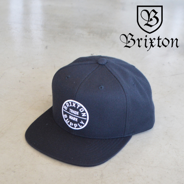 BRIXTON(ブリクストン)　OATH III SNAPBACK CAP (BLACK)　【スナップバックキャップ 帽子】【ブリクストン キャップ】【定番 人気 シ