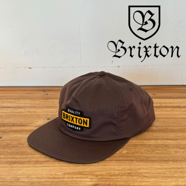 BRIXTON(ブリクストン)　OSBORN MP SNAPBACK CAP (PINECONE BROWN)　【キャップ 帽子】【ブリクストン キャップ】【人気 シンプル】