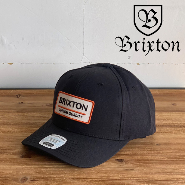 BRIXTON(ブリクストン)　PALMER PROPER X MP SNAPBACK CAP (BLACK)　【スナップバックキャップ 帽子 6パネル】　