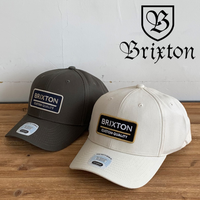 BRIXTON(ブリクストン)　PALMER PROPER X MP SNAPBACK CAP (WHITE)(OLIVE SURPLUS)　【スナップバックキャップ 帽子 6パネル】　