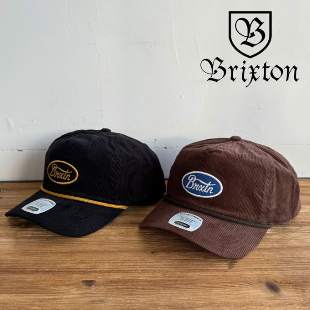 BRIXTON(ブリクストン)　PARSONS NETPLUS MP SNPK (BLACK)(SEPIA)　【コーデュロイ キャップ 帽子】【ブリクストン キャップ】【定番
