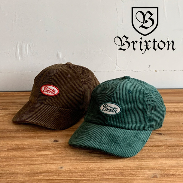 BRIXTON(ブリクストン)　PARSONS LP CAP (DSTPM)(EMERALD)　【コーデュロイ キャップ 帽子】【ブリクストン キャップ】【定番 人気 