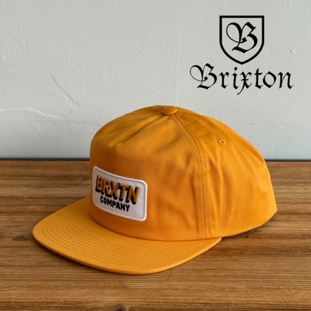 BRIXTON(ブリクストン)　PAYMENT SNAPBACK (SPRUCE YELLOW)　【キャップ 帽子 ブリクストン キャップ】【人気 シンプル】