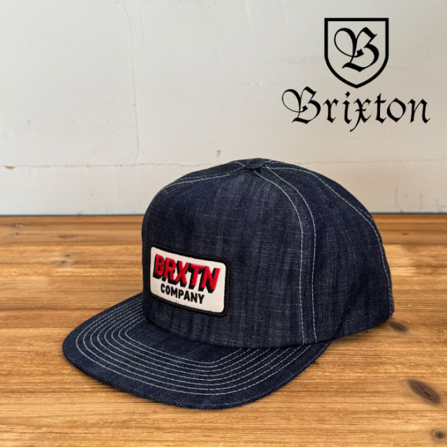 BRIXTON(ブリクストン)　PAYMENT MP SNAPBACK CAP (DENIM)　【キャップ 帽子】【ブリクストン キャップ】【人気 シンプル】