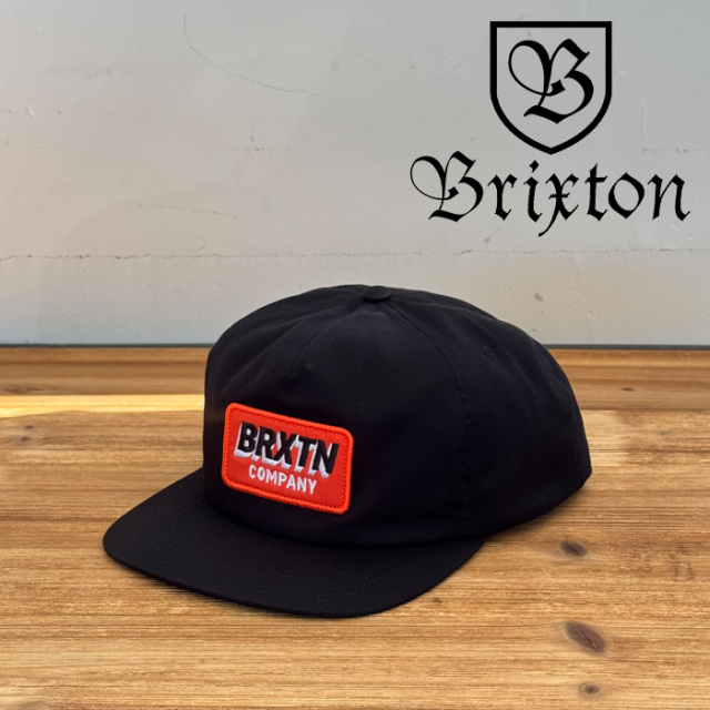 BRIXTON(ブリクストン)　PAYMENT MP SNAPBACK CAP (BLACK)　【キャップ 帽子】【ブリクストン キャップ】【人気 シンプル】