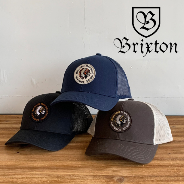 BRIXTON(ブリクストン)　RIVAL STAMP X MP MESH CAP　【メッシュキャップ 帽子】【ブリクストン キャップ】【定番 人気 シンプル】