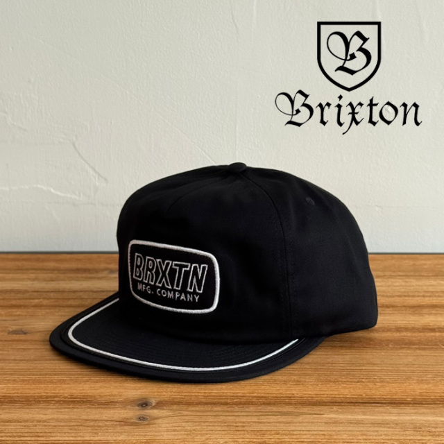 BRIXTON(ブリクストン)　TELFORD SNAPBACK (BLACK)　【キャップ 帽子 ブリクストン キャップ】【人気 シンプル】