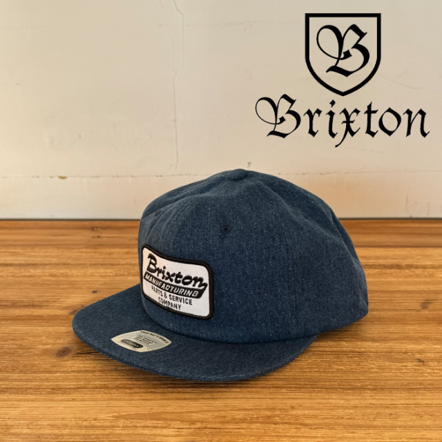 BRIXTON(ブリクストン)　TOWNSHIP NP HP SNAP BACK CAP(DENIM RINSE)　【キャップ 帽子】【ブリクストン キャップ】【人気 シンプル