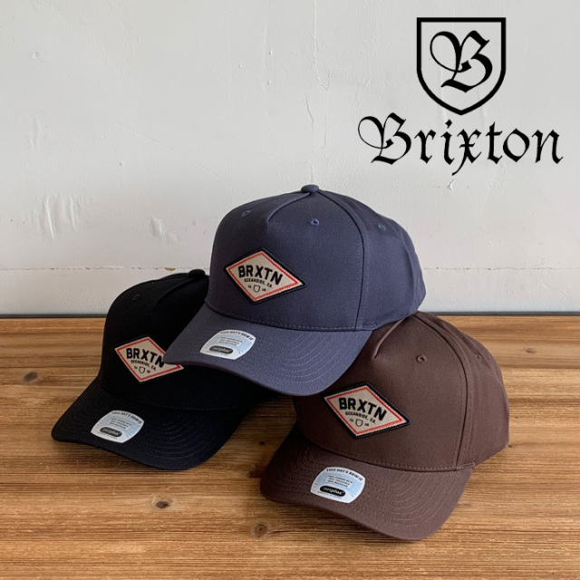 BRIXTON(ブリクストン)　TREMONT C MP SNAPBACK CAP (BLACK)(WASHED NVY)(D.EARTH)　【スナップバックキャップ 帽子】【ブリクストン