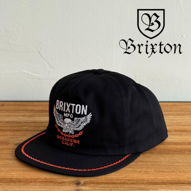 BRIXTON(ブリクストン)　WALLER HP SNAPBACK (BLACK)　【キャップ 帽子 ブリクストン キャップ】【人気 シンプル】