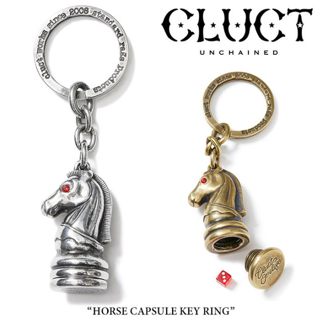 CLUCT(クラクト)　HORSE CAPSULE KEY RING　【先行予約】　【送料無料】【キャンセル不可】　【#02618】　