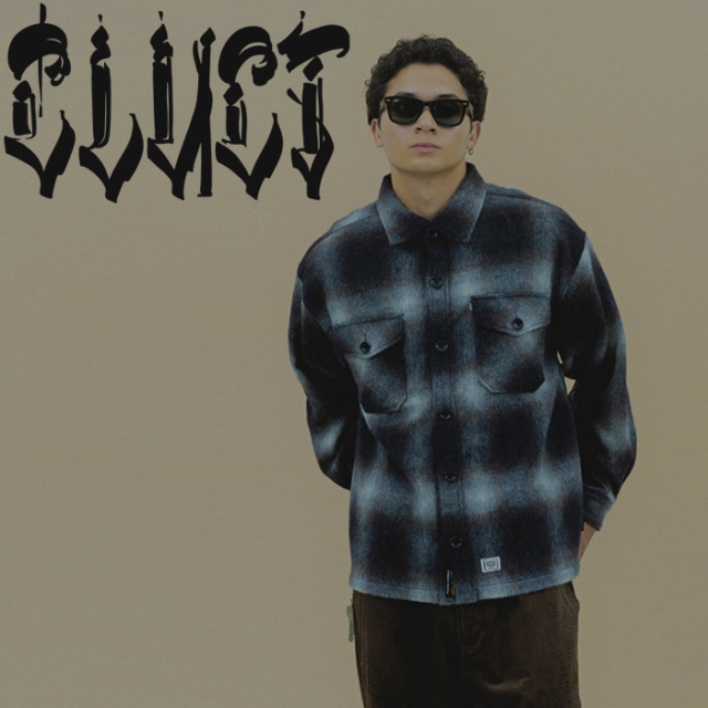 CLUCT (クラクト)　HAYES[L/S SHIRTS]　【ウールシャツ】【#05112】【2025WINTER】【お取り寄せ商品 キャンセル不可】　
