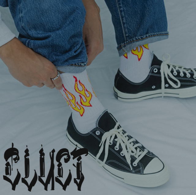 CLUCT (クラクト)　SUNSET[SOX]　【ソックス】【#05149】【2025WINTER先行予約】【予約商品 キャンセル不可】　