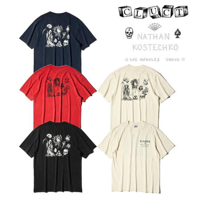 CLUCT (クラクト)　S/S TEE C [NATHAN KOSTECHKO]　【Tシャツ 半袖】【#05362】【CLUCT 新作 / NATHAN KOSTECHKO COLLECTION】　