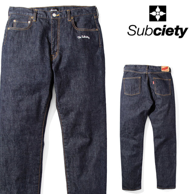 SUBCIETY (サブサエティ)　 DENIM PANTS　【デニムパンツ】【104-01607】【2021AUTUMN&WINTER】【お取り寄せ キャンセル不可】