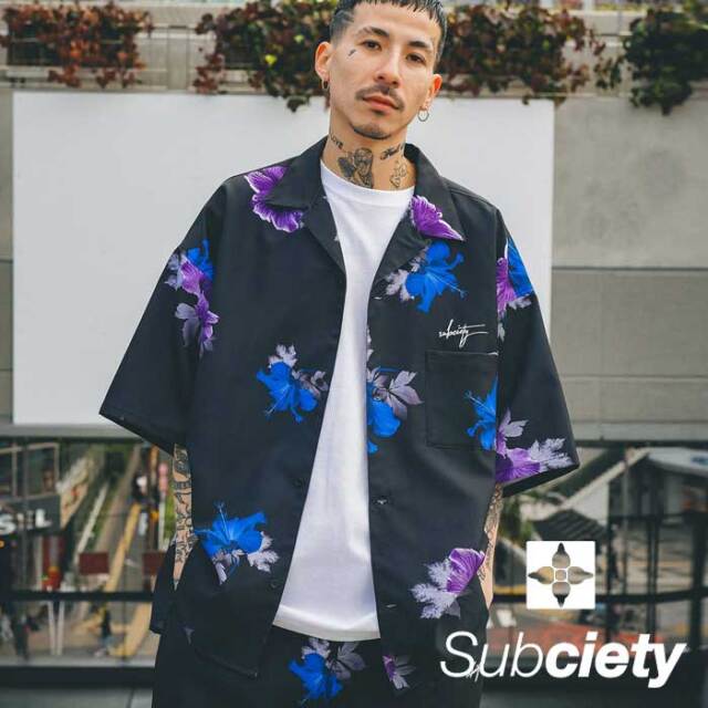 SUBCIETY (サブサエティ)　FLOWER PATTERN SHIRT　【シャツ 半袖】【105-22455】【2023 SPRING COLLECTION】【お取り寄せ商品 キャン