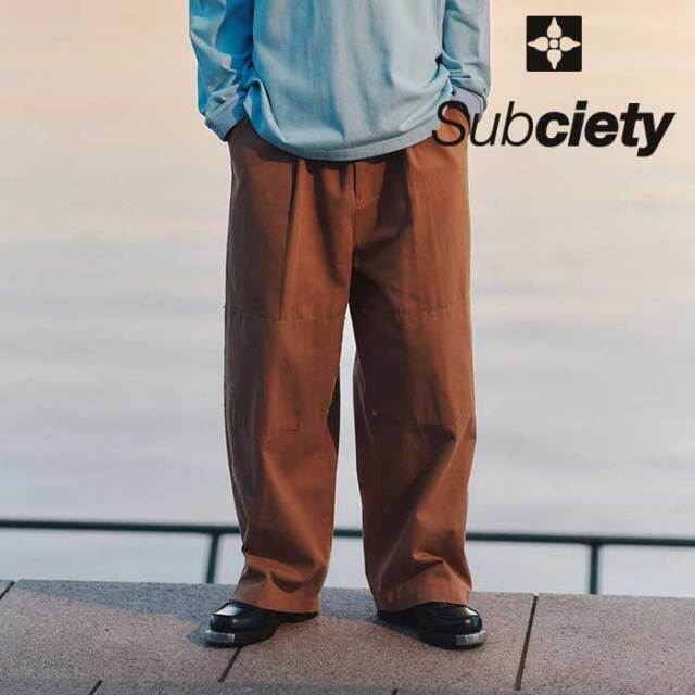 SUBCIETY (サブサエティ)　INDUSTRIAL PANTS　【トラウザーパンツ】【109-01054】【2024 AUTUMN&WINTER COLLECTION】【お取り寄せ商