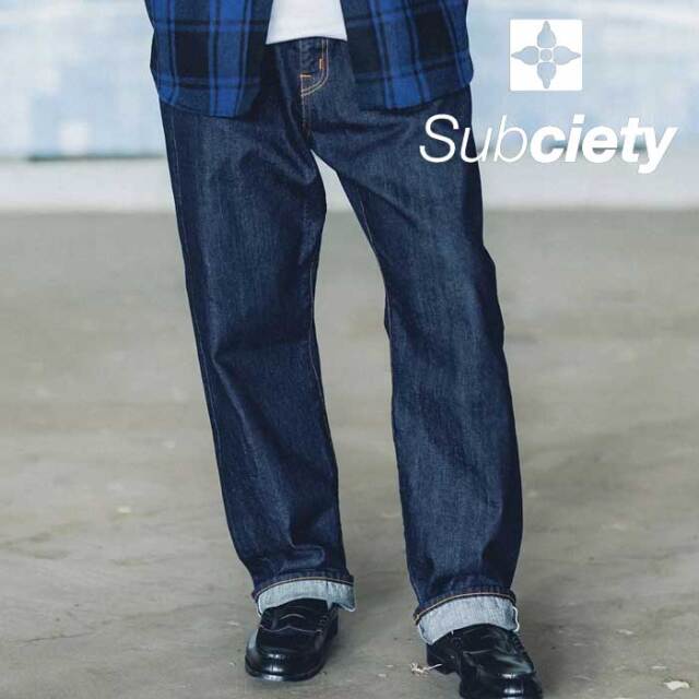SUBCIETY (サブサエティ)　JAPAN DENIM-ONE WASH-　【デニムパンツ】【109-01055】【2024 AUTUMN&WINTER COLLECTION】【お取り寄せ商