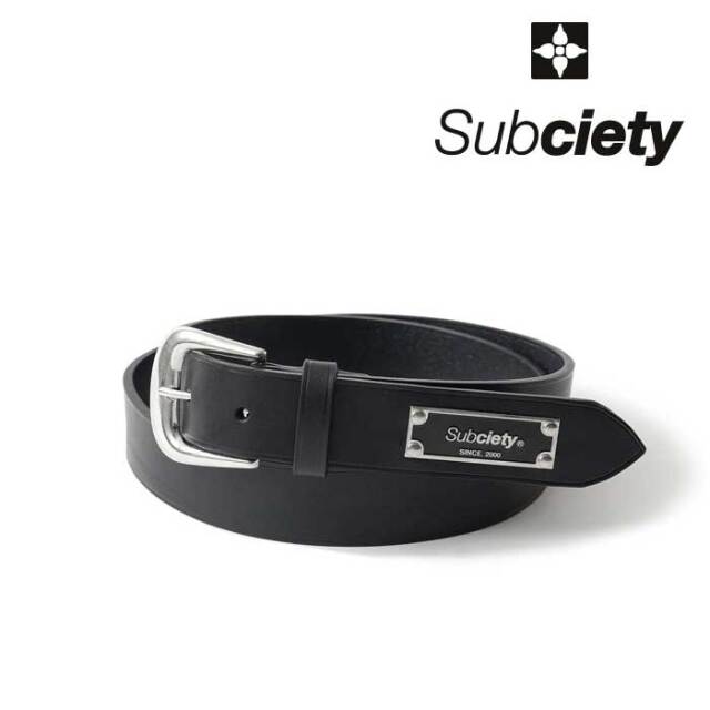 SUBCIETY (サブサエティ)　ITALIAN LEATHER BELT　【ベルト】【109-81068】【2024 AUTUMN&WINTER COLLECTION】【お取り寄せ商品 キャ
