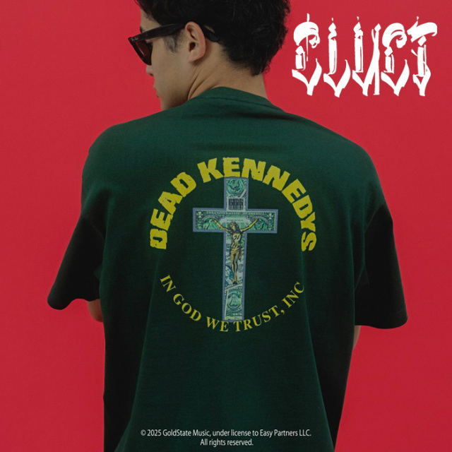 CLUCT (クラクト)　IN GOD WE TRUST[S/S TEE]　【Tシャツ 半袖】【#05091】【CLUCT / DEAD KENNEDYS COLLECTION】【お取り寄せ商品 