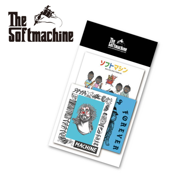 SOFTMACHINE (ソフトマシーン)　SM STICKER SET　【ステッカーセット】【タトゥー おしゃれ】【2024 SPRING&SUMMER COLLECTION新作】