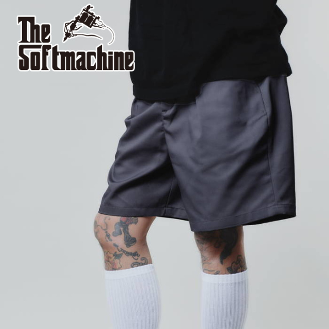 SOFTMACHINE (ソフトマシーン)　EDWARD SHORTS　【ショートパンツ】【ベージュ グレー タトゥー】【2024 SPRING&SUMMER COLLECTION】