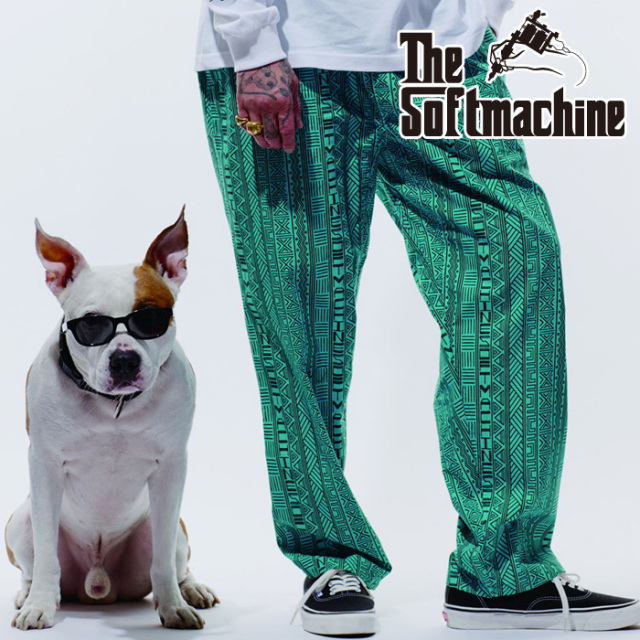 SOFTMACHINE (ソフトマシーン)　CODE PANTS(EASY PANTS)　【パンツ】【ホワイト オレンジ タトゥー】【2026 SUMMER VACATION 先行予