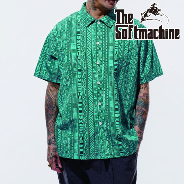 SOFTMACHINE (ソフトマシーン)　CODE SHIRTS (S/S SHIRTS)　【シャツ 半袖】【ホワイト オレンジ タトゥー】【2026 SUMMER VACATION 