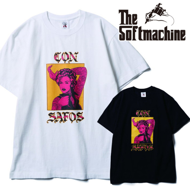 SOFTMACHINE (ソフトマシーン)　  C/S-T(T-SHIRTS)　【Tシャツ】【ホワイト ブラック タトゥー】【2026 SUMMER VACATION 先行予約】