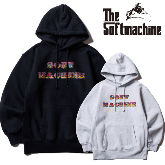SOFTMACHINE (ソフトマシーン)　CASTLE LOGO HOODED　【パーカー】【ブラック グレー タトゥー】【2026 SPRING & SUMMER】【お取り寄