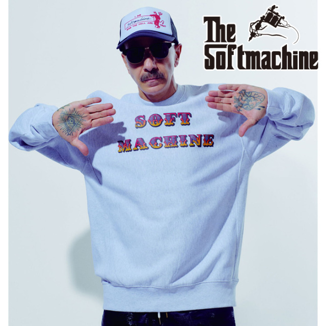 SOFTMACHINE (ソフトマシーン)　CASTLE LOGO SWEAT　【スウェット】【ブラック グレー タトゥー】【2026 SPRING & SUMMER 新作】