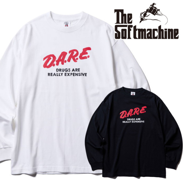 SOFTMACHINE (ソフトマシーン)　DARE L/S　【Tシャツ 長袖】【ホワイト ブラック タトゥー】【2026 SPRING & SUMMER】【お取り寄せ商