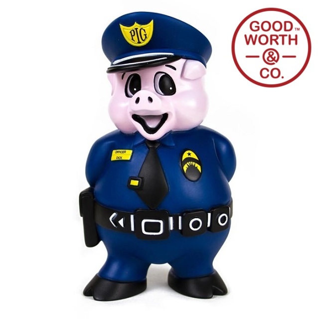 GOOD WORTH (グッドワース) & CO. 　 Officer Dick Dog Toy　【犬用おもちゃ 鳴き声付き】　