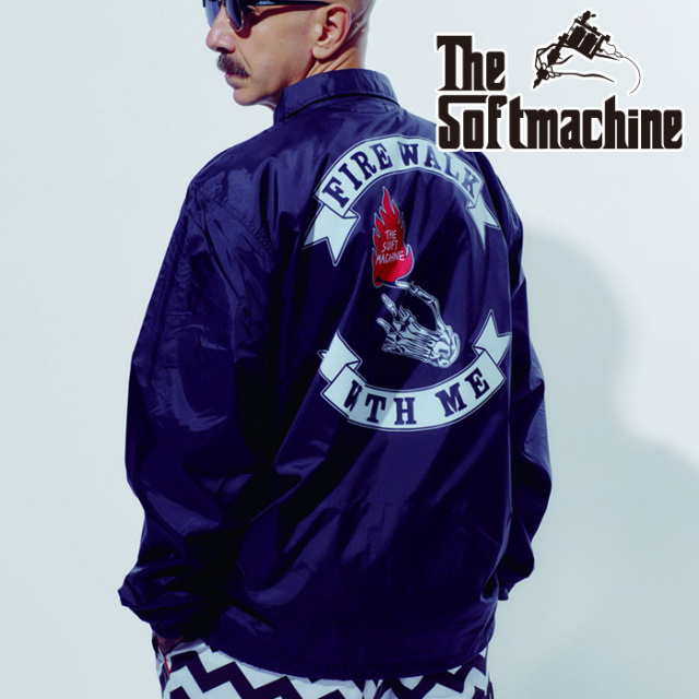 SOFTMACHINE (ソフトマシーン)　FIRE WALK JK　【コーチジャケット】【ブラック ブラウン タトゥー】【2026 SPRING & SUMMER】【お取