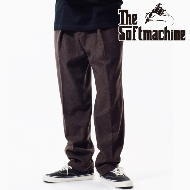 SOFTMACHINE (ソフトマシーン)　F.O.B MELTON　【パンツ】【ブラック グレー ブラウン タトゥー】【2026 AUTUMN&WINTER 先行予約】【