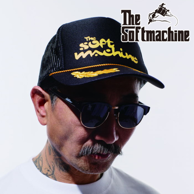 SOFTMACHINE (ソフトマシーン)　GALVANIZE CAP(MESH CAP)　【メッシュキャップ】【ホワイト ブラック タトゥー】【2026 SUMMER VACAT