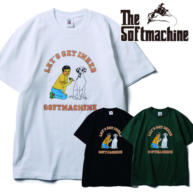SOFTMACHINE (ソフトマシーン)　 GET INKED-T(T-SHIRTS)　【Tシャツ】【ホワイト ブラック タトゥー】【2026 SUMMER VACATION 先行予