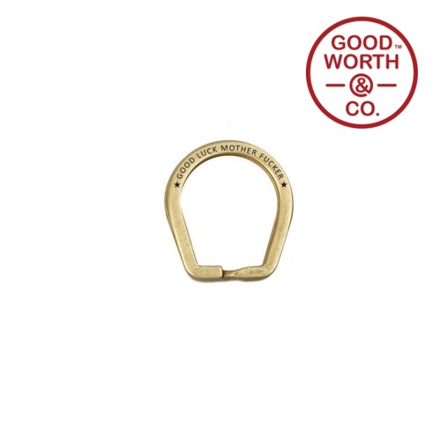 GOOD WORTH (グッドワース) & CO. 　 GOOD LUCK KEY RING　【ブラス キーリング キーホルダー】　