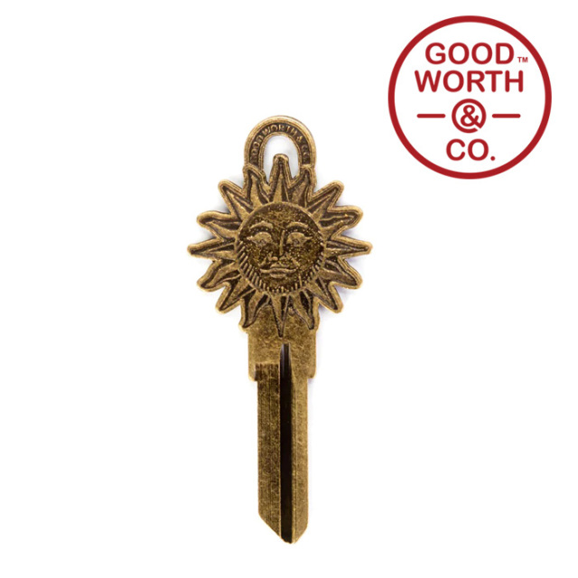 GOOD WORTH (グッドワース) & CO. 　 Good Morning Key - antique brass 　【キー 合鍵 キーホルダー】　