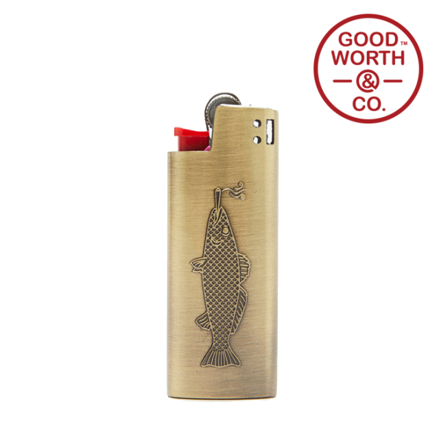 GOOD WORTH (グッドワース) & CO. 　 SMOKING FISH LIGHTER CASE -SMALL　【ライターケース】【Bic J25】　