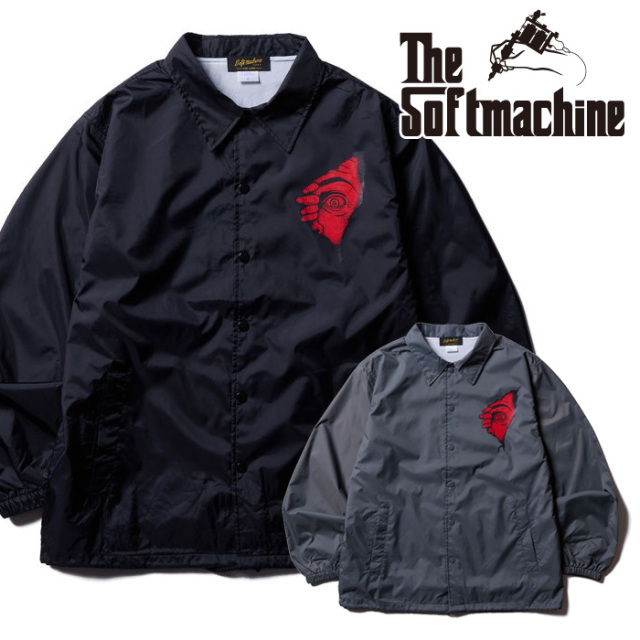 SOFTMACHINE (ソフトマシーン)　INSIDE JK　【コーチジャケット】【ブラック グレー タトゥー】【2026 SPRING & SUMMER 先行予約】【