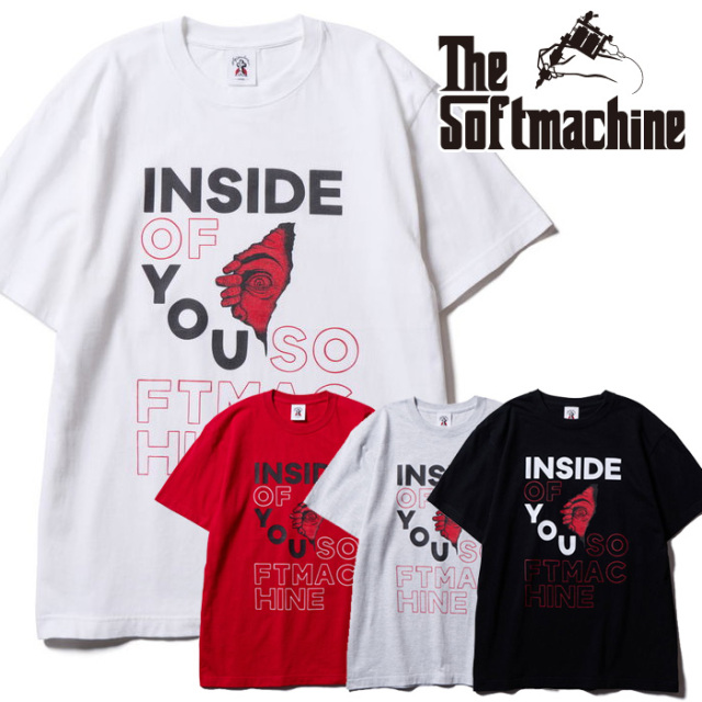 SOFTMACHINE (ソフトマシーン)　INSIDE-T　【Tシャツ】【ホワイト ブラック グレー レッド タトゥー】【2026 SPRING & SUMMER 先行予