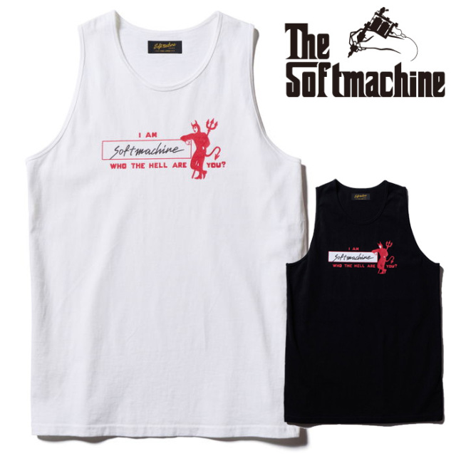 SOFTMACHINE (ソフトマシーン)　INTRODUCTION TANK　【タンクトップ】【ホワイト ブラック タトゥー】【2026 SPRING & SUMMER 先行予