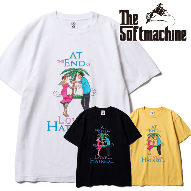 SOFTMACHINE (ソフトマシーン)　LAST DANCE-T　【Tシャツ】【ホワイト ブラック イエロー タトゥー】【2026 SPRING & SUMMER 先行予