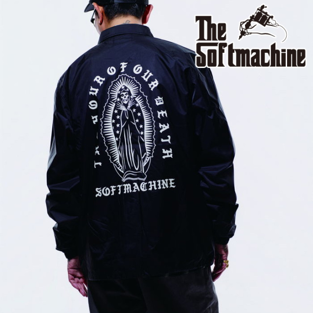 SOFTMACHINE (ソフトマシーン)　  LAST TIME JK (COACH JACKET)　【コーチジャケット】【ネイビー ブラック タトゥー】【2026 SUMMER