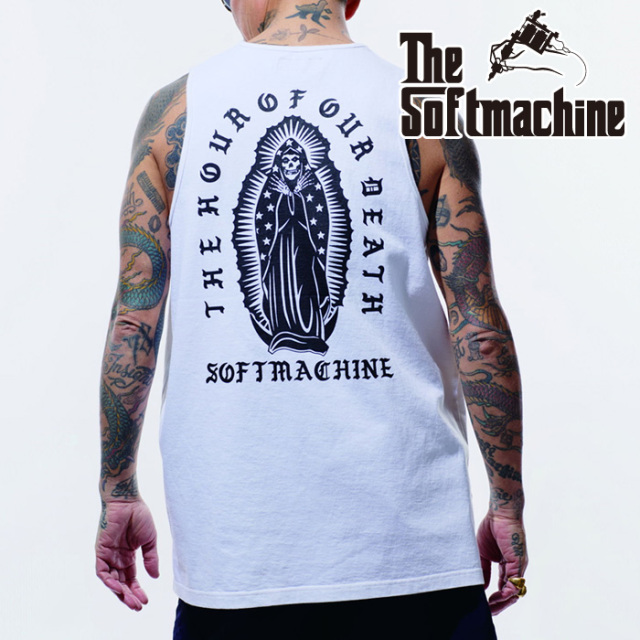 SOFTMACHINE (ソフトマシーン)　 LAST TIME TANK(TANK TOP)　【タンクトップ】【ホワイト ブラック タトゥー】【2026 SUMMER VACATIO